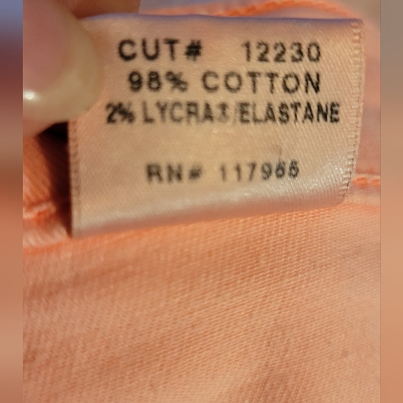 * J BRAND neon coral colour mid rise skinny legs Final Discount - Picture 7 of 8